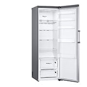 LG 386L Fritstående køleskab (Shiny Steel) - Energiklasse E, DoorCooling™, LINEARCooling™, Moist Balance Crisper™, Smart Diagnosis™ med Wi-Fi, GLE51PZGSZ
