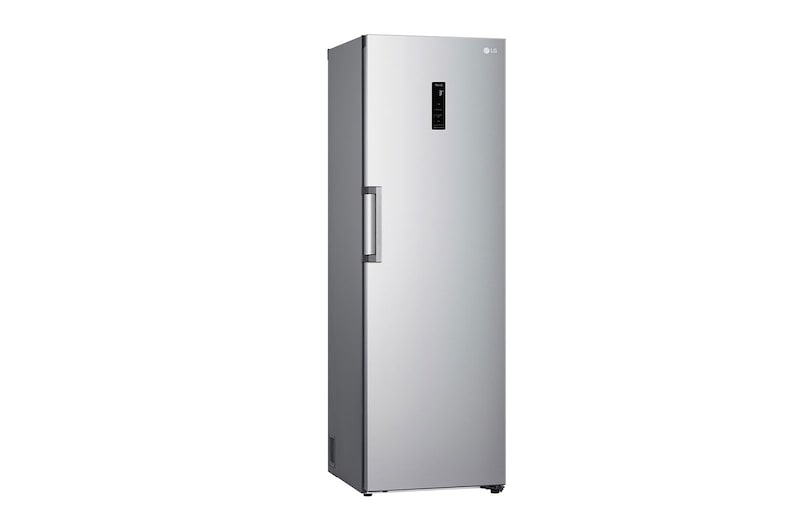 LG 386L Fritstående køleskab (Shiny Steel) - Energiklasse E, DoorCooling™, LINEARCooling™, Moist Balance Crisper™, Smart Diagnosis™ med Wi-Fi, GLE51PZGSZ