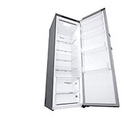 LG 386L Fritstående køleskab (Shiny Steel) - Energiklasse E, Door Cooling™, LINEARCooling™, Moist Balance Crisper™, GLT51PZGSZ