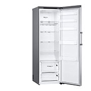 LG 386L Fritstående køleskab (Shiny Steel) - Energiklasse E, Door Cooling™, LINEARCooling™, Moist Balance Crisper™, GLT51PZGSZ