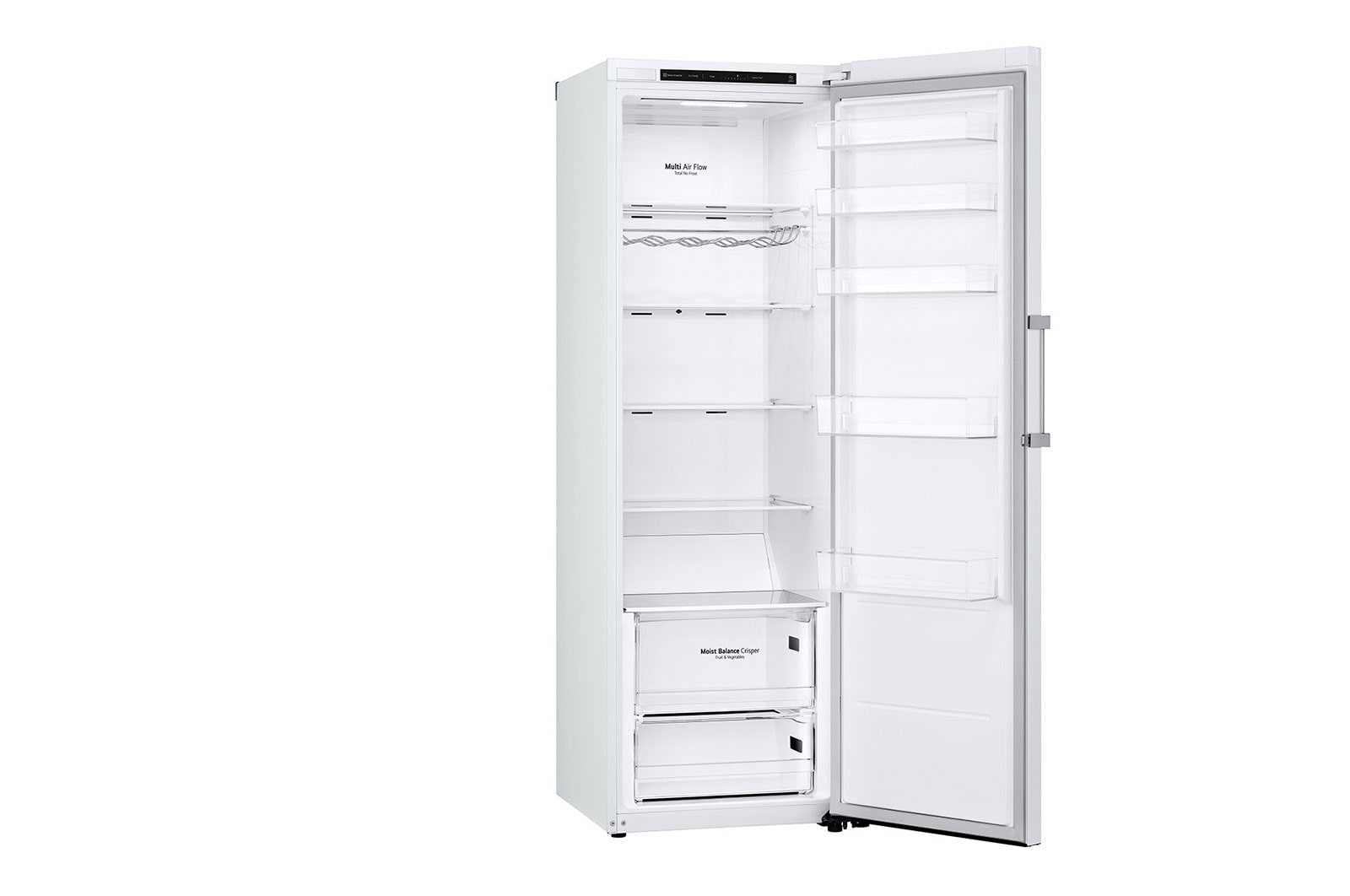 LG 386L Fritstående køleskab (Hvid) - Energiklasse E, Door Cooling™, LINEARCooling™, Moist Balance Crisper™, GLT51SWGSZ