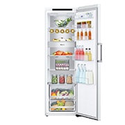 LG 386L Fritstående køleskab (Hvid) - Energiklasse E, Door Cooling™, LINEARCooling™, FRESHBalancer™, Smart Diagnosis™, GLT71SWCSZ