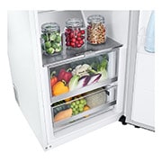 LG 386L Fritstående køleskab (Hvid) - Energiklasse E, Door Cooling™, LINEARCooling™, FRESHBalancer™, Smart Diagnosis™, GLT71SWCSZ