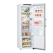 LG 386L Fritstående køleskab (Hvid) - Energiklasse E, Door Cooling™, LINEARCooling™, FRESHBalancer™, Smart Diagnosis™, GLT71SWCSZ