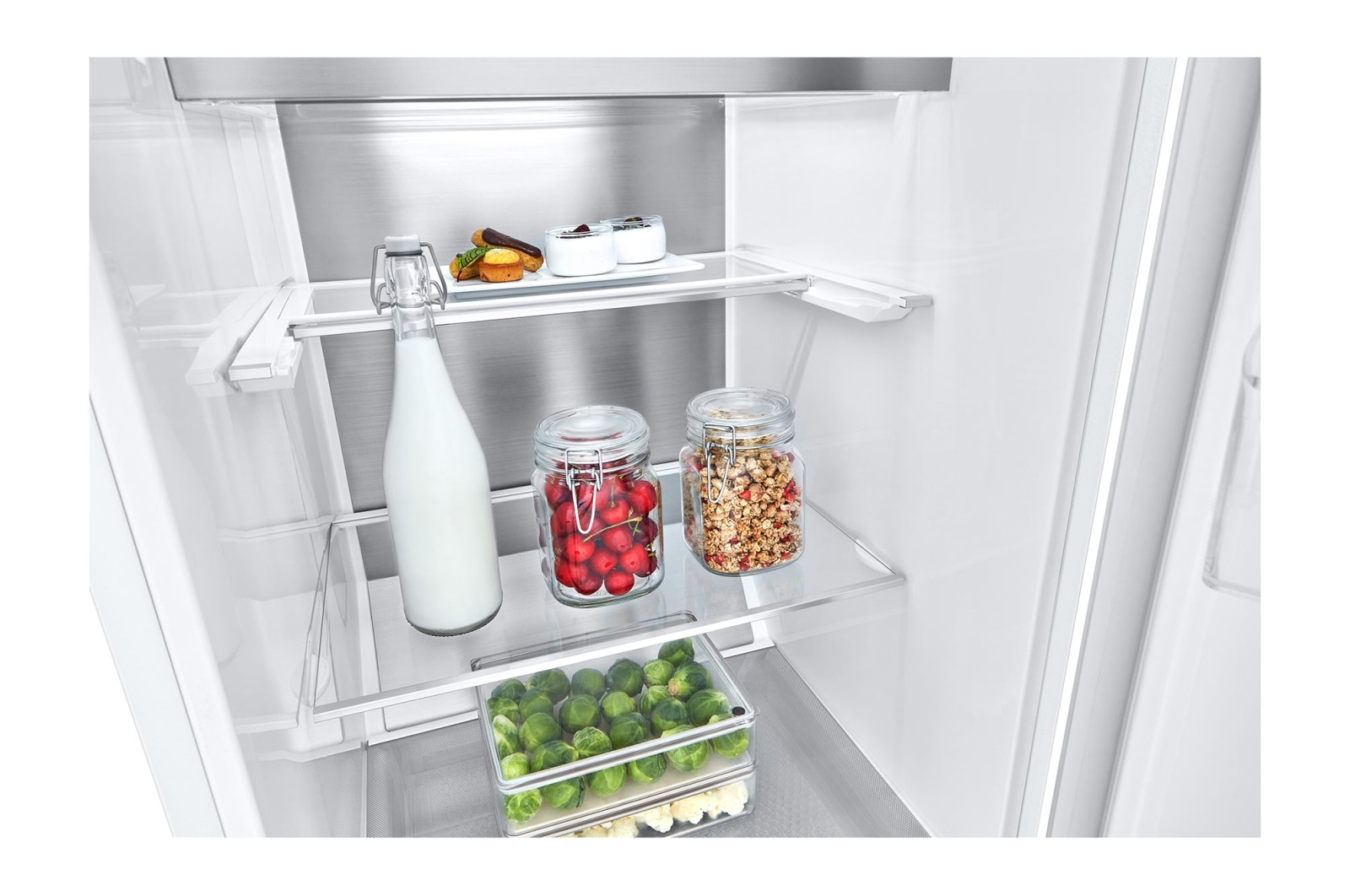 LG 386L Fritstående køleskab (Hvid) - Energiklasse E, Door Cooling™, LINEARCooling™, FRESHBalancer™, Smart Diagnosis™, GLT71SWCSZ