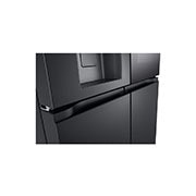 LG 638L InstaView French Door (Essence Black) - Energiklasse E, Vand-/isdispenser med vandtilkobling, Smart Diagnosis™ med Wi-Fi, GMG960EVJE
