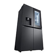 LG 638L InstaView French Door (Essence Black) - Energiklasse E, Vand-/isdispenser med vandtilkobling, Smart Diagnosis™ med Wi-Fi, GMG960EVJE