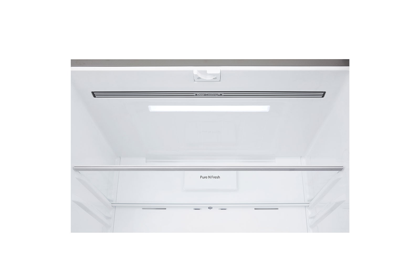 LG 508L Door in Door French Door (Shiny Steel) - Energiklasse F, Vand-/isdispenser med vandtilkobling og Smart Diagnosis™ med Wi-Fi, GMJ844PZKV