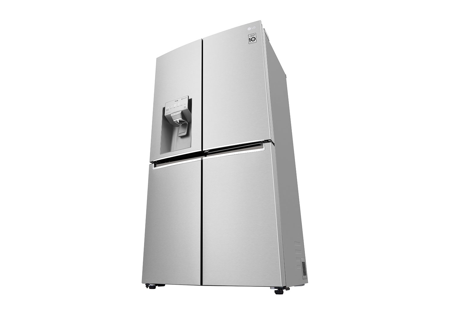 LG 638L Door in Door French Door (Noble Steel), Energiklasse F, Vand-/isdispenser med vandtilkobling, Smart Diagnosis™ med Wi-Fi, GMJ945NS9F