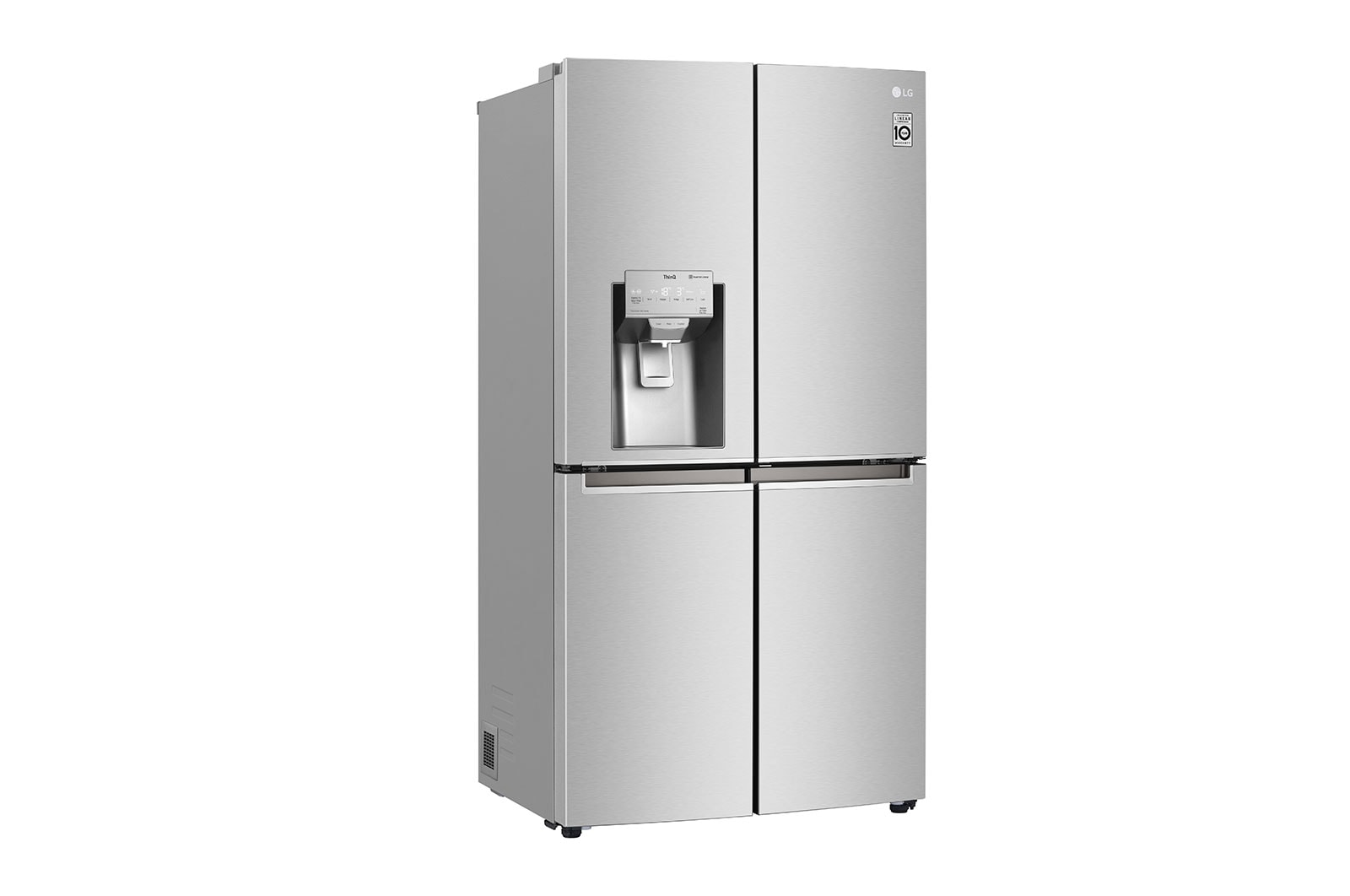 LG 638L Door in Door French Door (Noble Steel), Energiklasse F, Vand-/isdispenser med vandtilkobling, Smart Diagnosis™ med Wi-Fi, GMJ945NS9F