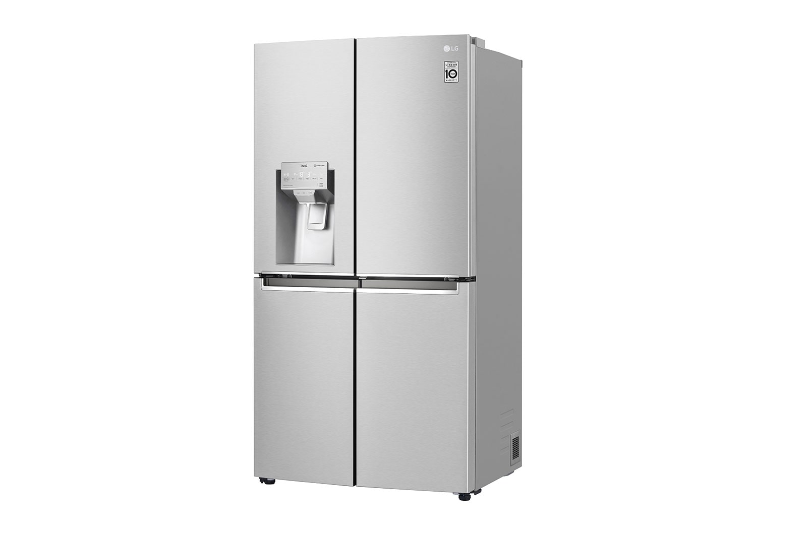 LG 638L Door in Door French Door (Noble Steel), Energiklasse F, Vand-/isdispenser med vandtilkobling, Smart Diagnosis™ med Wi-Fi, GMJ945NS9F