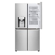 LG 638L Door in Door French Door (Noble Steel), Energiklasse F, Vand-/isdispenser med vandtilkobling, Smart Diagnosis™ med Wi-Fi, GMJ945NS9F