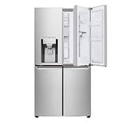 LG 638L Door in Door French Door (Noble Steel), Energiklasse F, Vand-/isdispenser med vandtilkobling, Smart Diagnosis™ med Wi-Fi, GMJ945NS9F