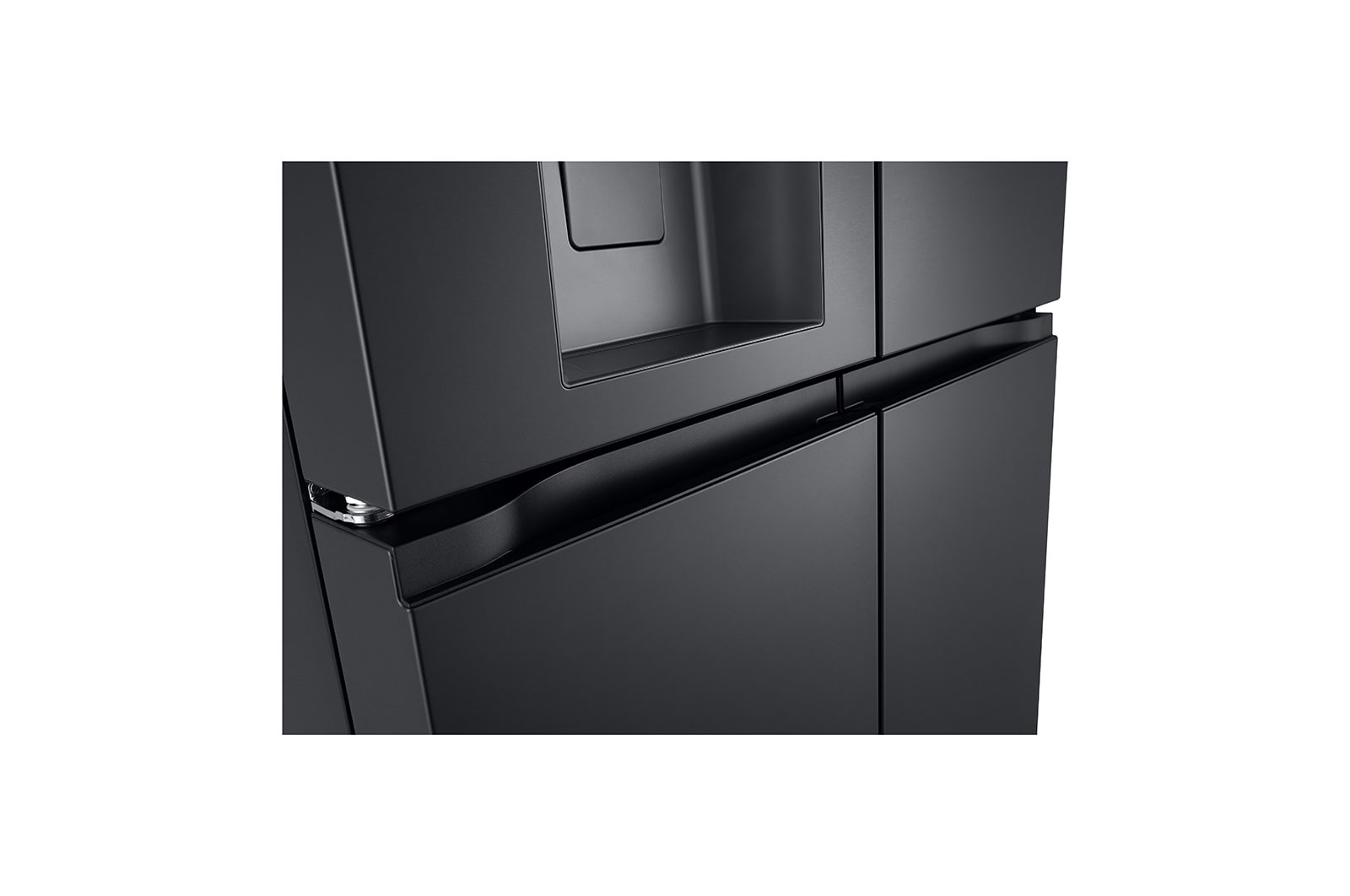 LG 641L French Door Side-by-Side  (Essence Black) - Energiklasse E, Vann/isdispenser med vanntilkobling, Smart Diagnosis™ med Wi-Fi, GML960EVBE