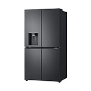 LG 641L French Door Side-by-Side  (Essence Black) - Energiklasse E, Vann/isdispenser med vanntilkobling, Smart Diagnosis™ med Wi-Fi, GML960EVBE