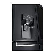 LG 638L InstaView Door in Door French Door (Matte Black) - Energiklasse F, Vand-/isdispenser med vandtilkobling og Smart Diagnosis™ med Wi-Fi, GMX945MC9F