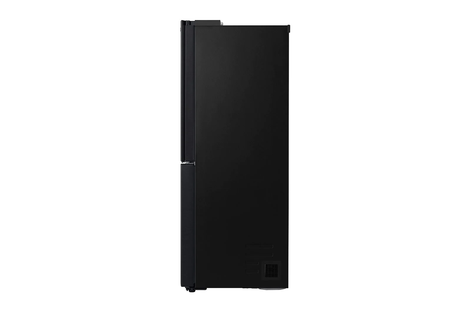 LG 638L InstaView Door in Door French Door (Matte Black) - Energiklasse F, Vand-/isdispenser med vandtilkobling og Smart Diagnosis™ med Wi-Fi, GMX945MC9F
