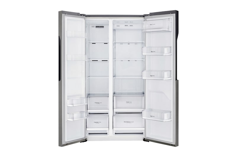 LG 626L Side by Side (Mørkegrå) - Energiklasse F og Smart Diagnosis™ med Wi-Fi, GSB360BASZ