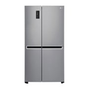 Visning forfra af 642L Side by Side (Shiny Steel) - Energiklasse F og Smart Diagnosis™ med Wi-Fi GSB760PZXZ
