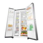 LG 642L Side by Side (Shiny Steel) - Energiklasse F og Smart Diagnosis™ med Wi-Fi, GSB760PZXZ