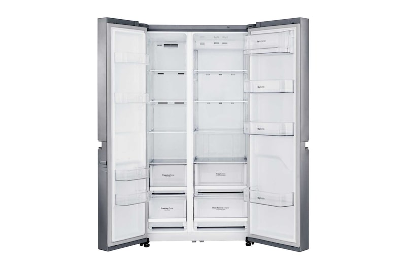 LG 642L Side by Side (Shiny Steel) - Energiklasse F og Smart Diagnosis™ med Wi-Fi, GSB760PZXZ