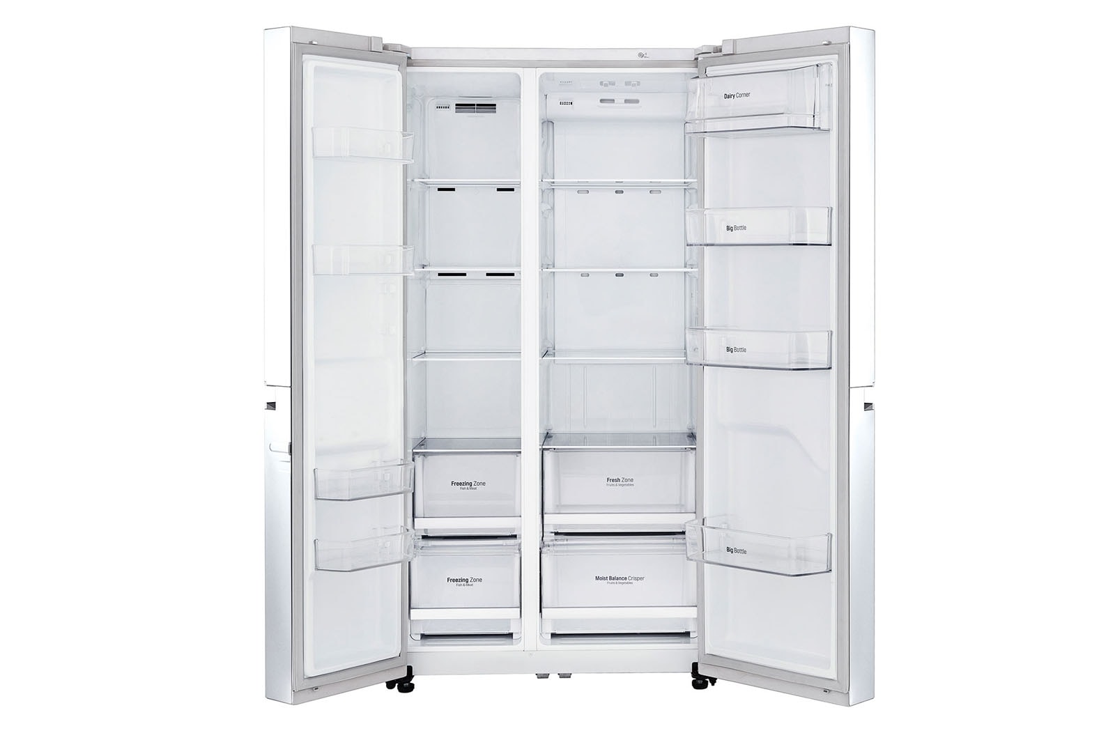 LG 642L Side by Side (Hvid) - Energiklasse F og Smart Diagnosis™ med Wi-Fi, GSB760SWXV