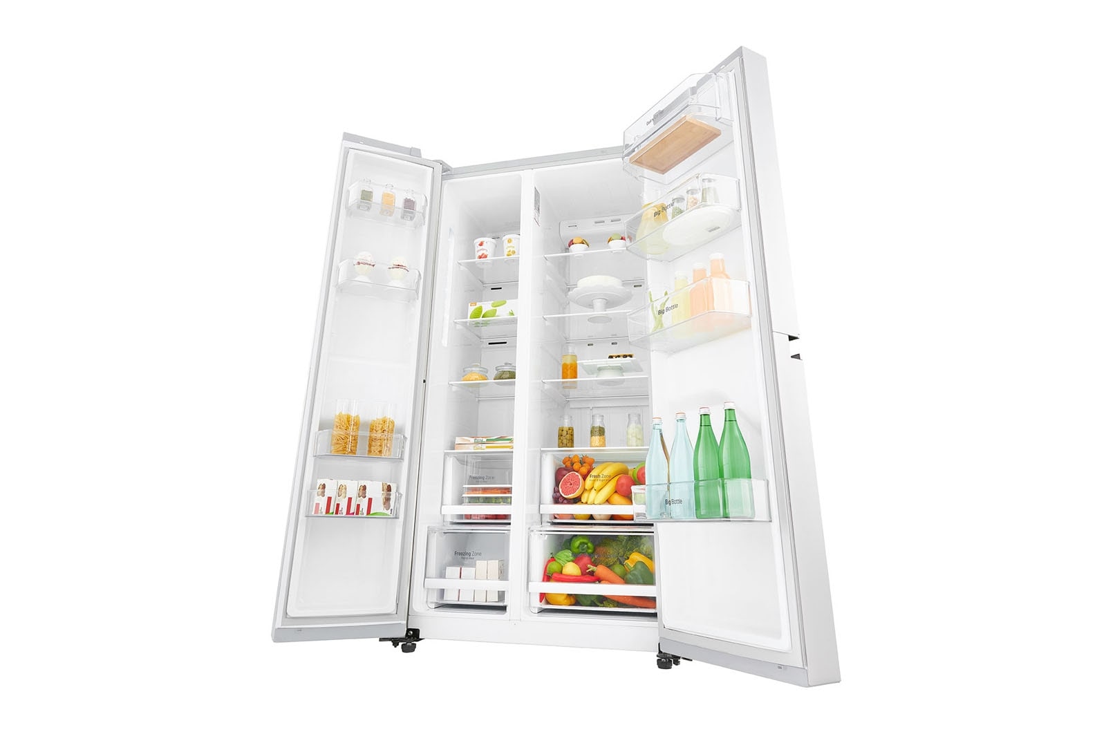 LG 642L Side by Side (Hvid) - Energiklasse F og Smart Diagnosis™ med Wi-Fi, GSB760SWXV