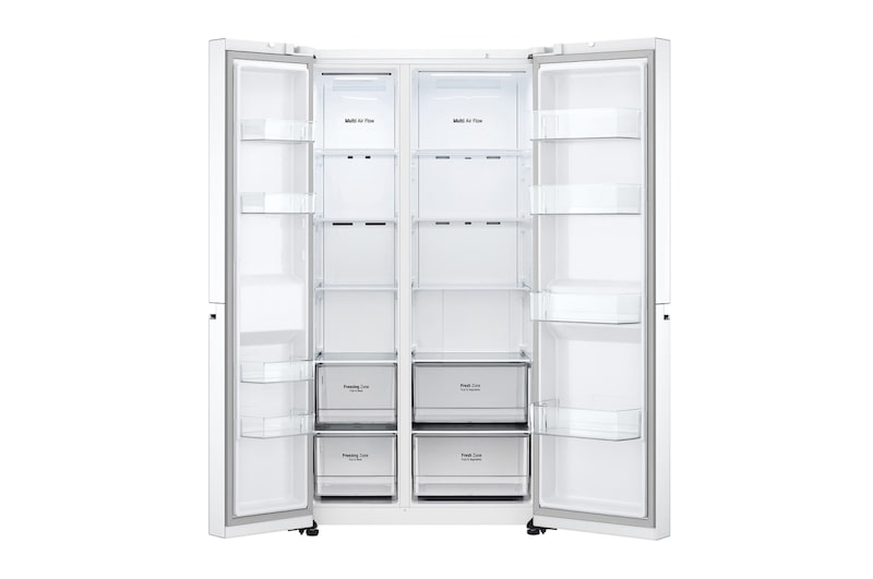 LG 662L Side by Side (Hvid), Energiklasse E, Smart Diagnosis™, GSBC40SWPE