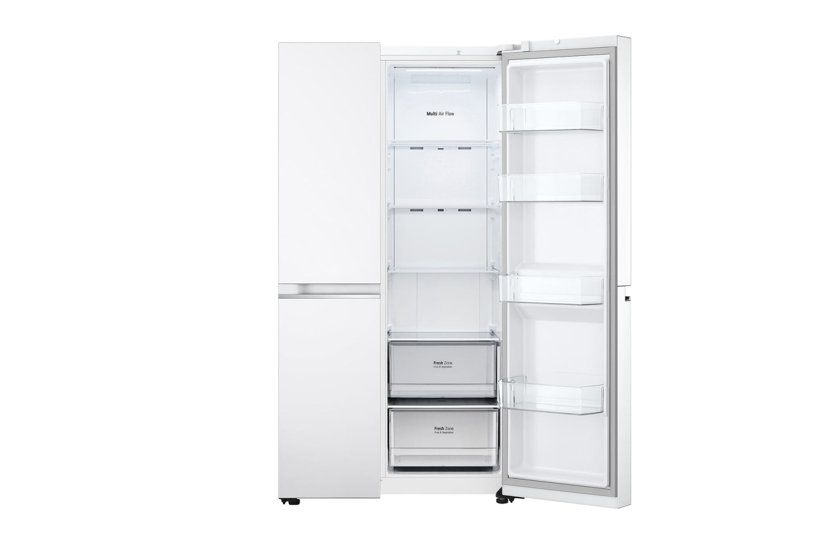 LG 662L Side by Side (Hvid), Energiklasse E, Smart Diagnosis™, GSBC40SWPE