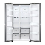 LG 655L Side by Side (Dark Graphite), Energiklasse F, Smart Diagnosis™, GSBV70DSTM