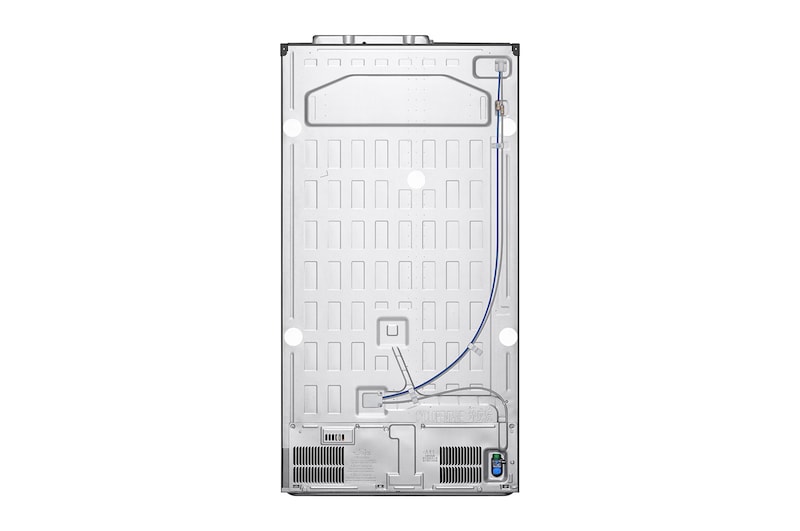 LG 635L InstaView™ Side by Side (Prime Silver), Energiklasse D, Vand-/isdispenser med vandtilkobling, Smart Diagnosis™ med Wi-Fi, GSGV80PYLD