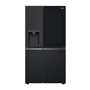 LG 635L InstaView™ Side by Side (Essence Matte Black), Energiklasse D, Vand-/isdispenser uden vandtilkobling, Smart Diagnosis™ med Wi-Fi, GSGV81EPLD