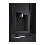 LG 635L InstaView™ Side by Side (Essence Matte Black), Energiklasse D, Vand-/isdispenser uden vandtilkobling, Smart Diagnosis™ med Wi-Fi, GSGV81EPLD