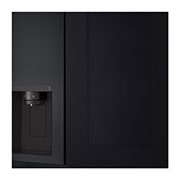 LG 635L InstaView™ Side by Side (Essence Matte Black), Energiklasse D, Vand-/isdispenser uden vandtilkobling, Smart Diagnosis™ med Wi-Fi, GSGV81EPLD