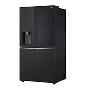 LG 635L InstaView™ Side by Side (Essence Matte Black), Energiklasse D, Vand-/isdispenser uden vandtilkobling, Smart Diagnosis™ med Wi-Fi, GSGV81EPLD