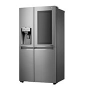 LG 625L InstaView Door in Door™ Side by Side (Shiny Steel) - Energiklasse F, Vand-/isdispenser med vandtilkobling og Smart Diagnosis™ med Wi-Fi, GSI960PZAZ