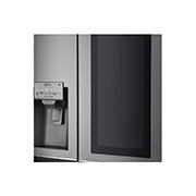 LG 625L InstaView Door in Door™ Side by Side (Shiny Steel) - Energiklasse F, Vand-/isdispenser med vandtilkobling og Smart Diagnosis™ med Wi-Fi, GSI960PZAZ