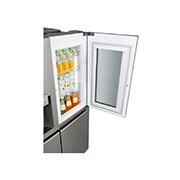 LG 625L InstaView Door in Door™ Side by Side (Shiny Steel) - Energiklasse F, Vand-/isdispenser med vandtilkobling og Smart Diagnosis™ med Wi-Fi, GSI960PZAZ