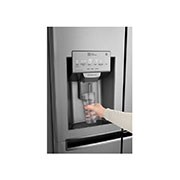 LG 625L InstaView Door in Door™ Side by Side (Shiny Steel) - Energiklasse F, Vand-/isdispenser med vandtilkobling og Smart Diagnosis™ med Wi-Fi, GSI960PZAZ