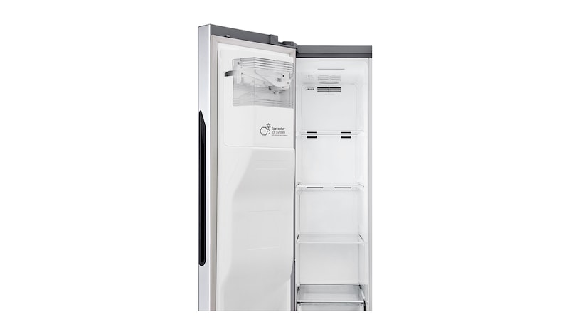 LG 606L Door in Door™ Side by Side (Shiny Steel) - Energiklasse F, Vand-/isdispenser med vandtilkobling, Smart Diagnosis™, GSJ560PZXV
