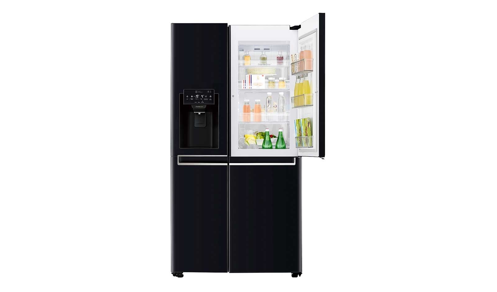 LG 625L Side by Side (Black) Energiklasse F, Vand-/isdispenser med vandtilkobling, Smart Diagnosis™ med Wi-Fi, GSJ760WBXV