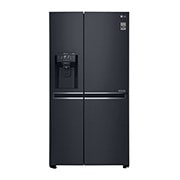 LG 625L Side by Side (Matte Black) - Energiklasse F, Vand-/isdispenser uden vandtilkobling, Smart Diagnosis™ med Wi-Fi, GSJ761MCUZ