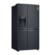 LG 625L Side by Side (Matte Black) - Energiklasse F, Vand-/isdispenser uden vandtilkobling, Smart Diagnosis™ med Wi-Fi, GSJ761MCUZ