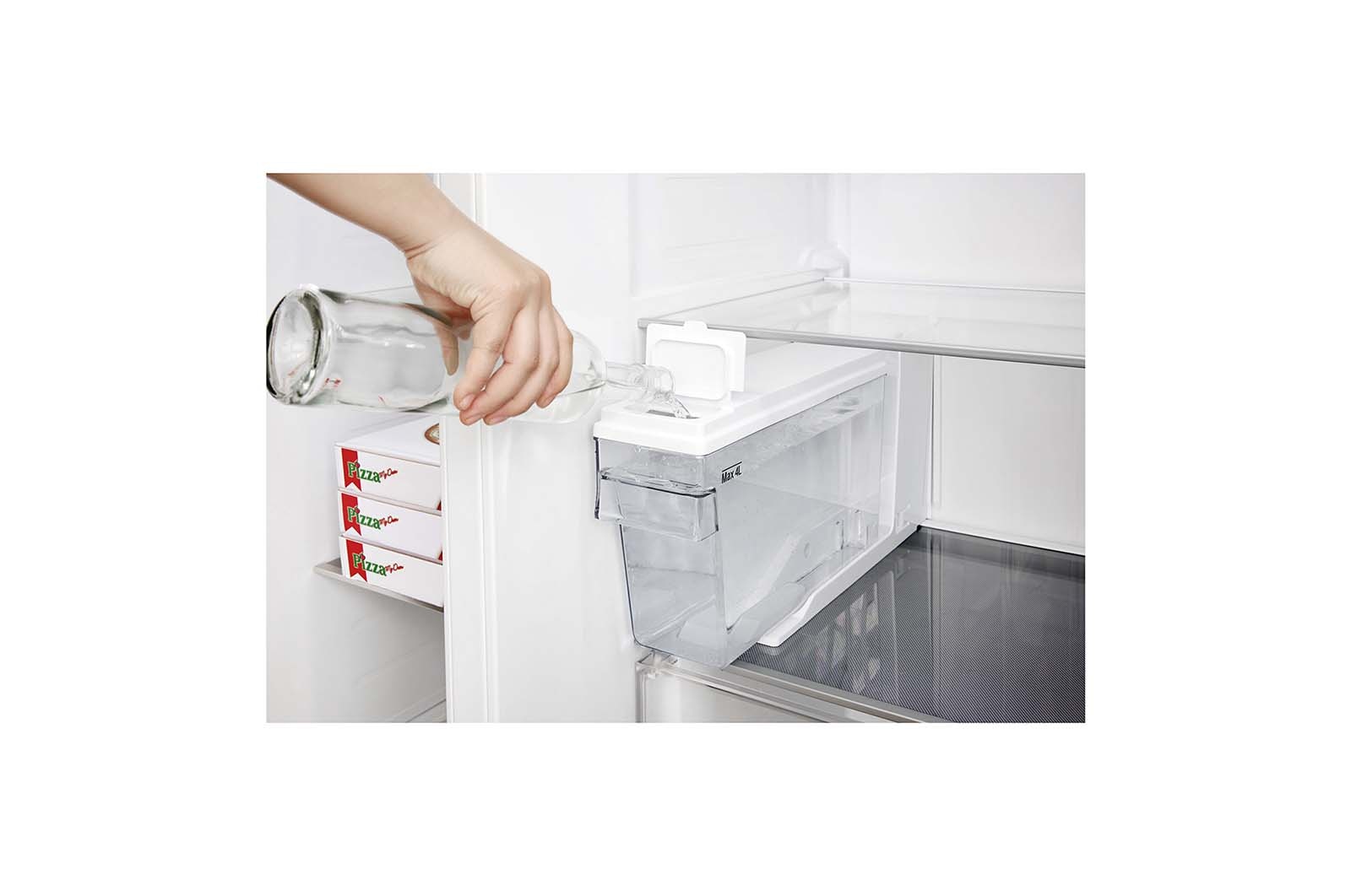 LG 625L Side by Side (Matte Black) - Energiklasse F, Vand-/isdispenser uden vandtilkobling, Smart Diagnosis™ med Wi-Fi, GSJ761MCUZ