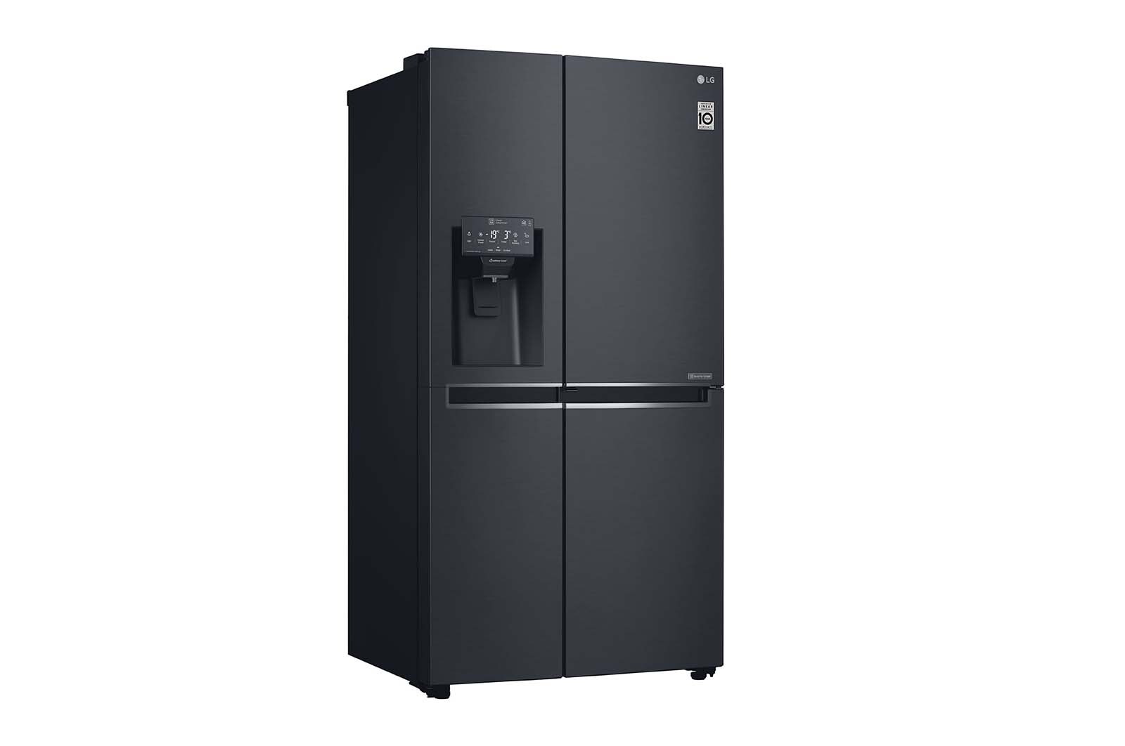 LG 625L Side by Side (Matte Black) - Energiklasse F, Vand-/isdispenser uden vandtilkobling, Smart Diagnosis™ med Wi-Fi, GSJ761MCUZ