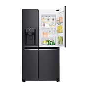 LG 625L Side by Side (Matte Black) - Energiklasse F, Vand-/isdispenser uden vandtilkobling, Smart Diagnosis™ med Wi-Fi, GSJ761MCZZ