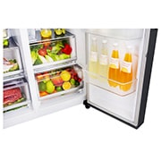 LG 625L Side by Side (Matte Black) - Energiklasse F, Vand-/isdispenser uden vandtilkobling, Smart Diagnosis™ med Wi-Fi, GSJ761MCZZ