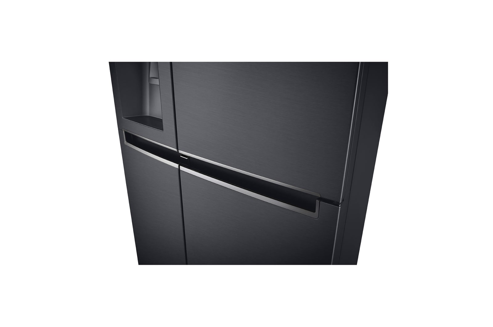 LG 625L Side by Side (Matte Black) - Energiklasse F, Vand-/isdispenser uden vandtilkobling, Smart Diagnosis™ med Wi-Fi, GSJ761MCZZ