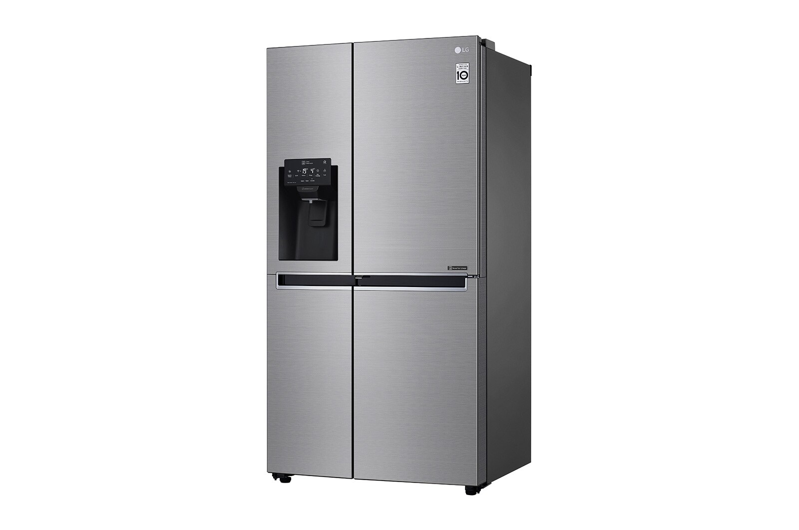 LG 625L Door in Door™ Side by Side (Shiny Steel) - Energiklasse E, Vand-/isdispenser uden vandtilkobling og Smart Diagnosis™ med Wi-Fi, GSJ761PZEE