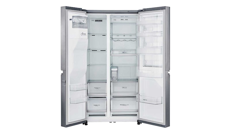 LG 625L Door in Door™ Side by Side (Shiny Steel) Energiklasse F Non Plumbing, Smart Diagnosis™ med wifi, GSJ761PZTZ